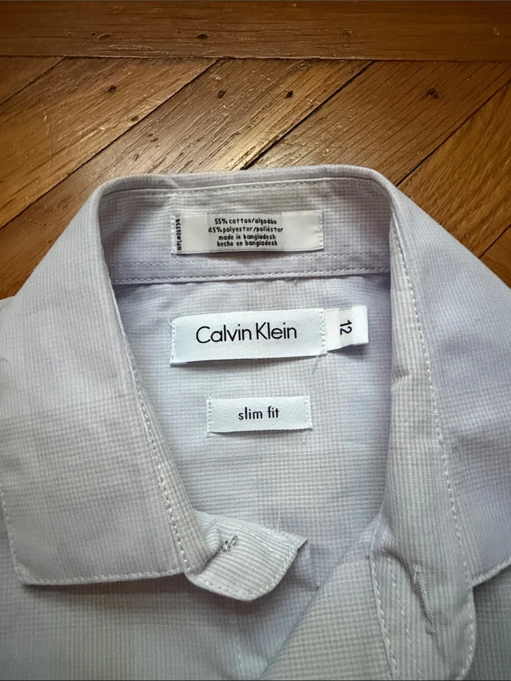 Boy's Calvin Klein Men's Blue Two-Piece Suit with Shirt Size 12 and 14